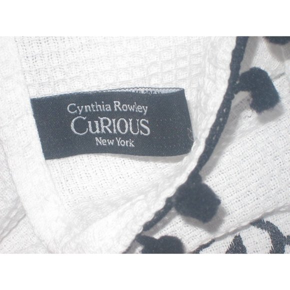 Cynthia Rowely Curious Halloween Embroidered Kitchen HANGING Towel Spider HTF - Picture 5 of 8